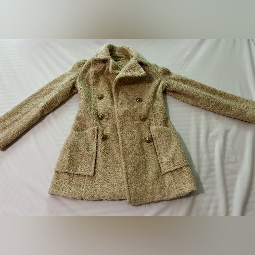 Pins and needles pea coat